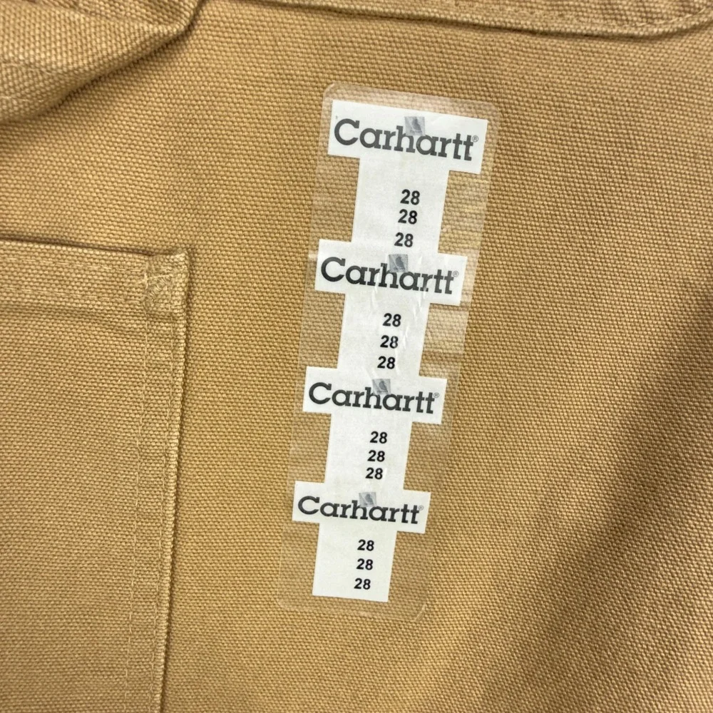 Carhartt Washed Duck Work Shorts Mens 28 B25 SDL Saddle Brown NWT NOS